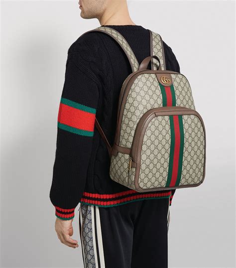 gucci backpack women'|Ophidia mini backpack in beige and white GG Supreme .